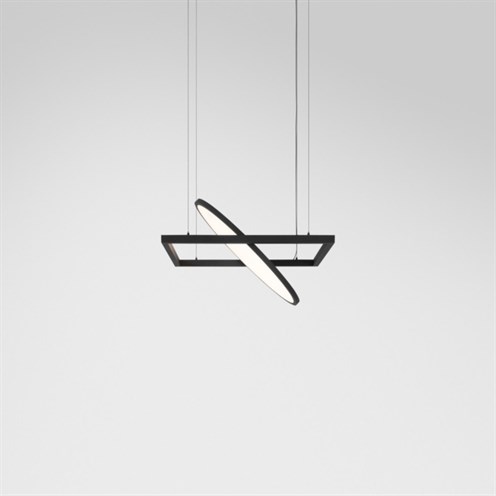 Modular+Geometry Suspended Adjustable 672x672 1x LED 21W 1906lm 2700K CRI>90, rippvalgusti, must, liiteseadmeta, riputi tellida eraldi